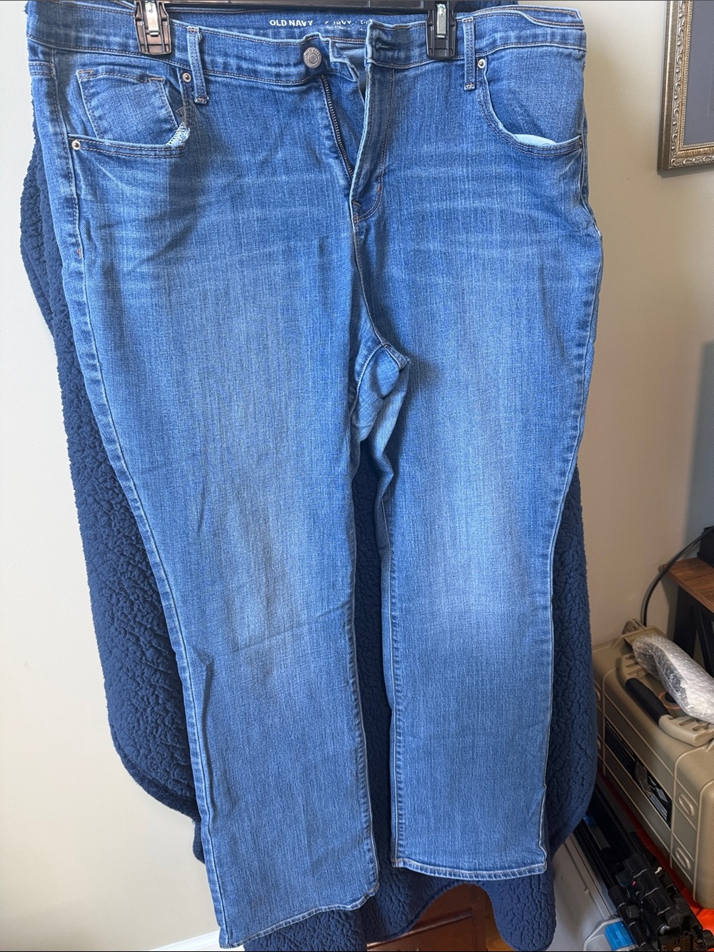 Old Navy Women's Blue Curvy Boot-Cut Jeans (85)